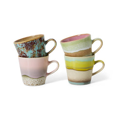 HKLIVING Americano Mugs Rococo - Set of 4