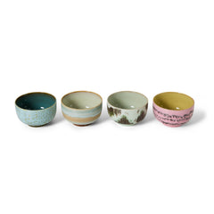 HKLIVING 70s Ceramics Noodle Bowls Dada - Set of 4