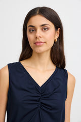 Fransa Seen Top Navy Blue