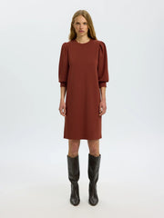 Selected Women Tenny Sweat Dress - Cherry Mahogany