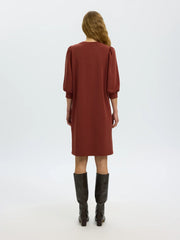 Selected Women Tenny Sweat Dress - Cherry Mahogany