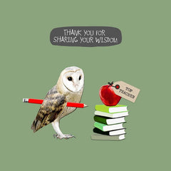 Sally Scaffardi Teacher Thank You Card