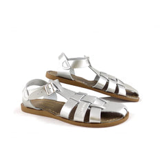 Salt Water Women Sandals - Silver Shark