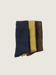 Selected Homme Organic Cotton Ralf 3 Pack Gift Box - Fir Green/Avocado Oil