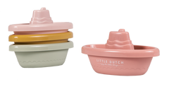 The Little Dutch - Stackable Bath Boats Pink