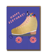 Golden Skater Card - 1973