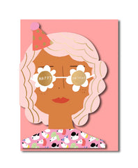 Party Girl Birthday Card - 1973