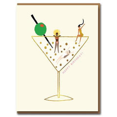 Have a Drink on Us Birthday Card - 1973 by Carolyn Suzuki