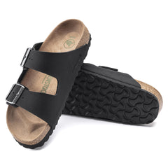 Birkenstock Vegan Arizona Double Strap Narrow Fit Sandals - Black