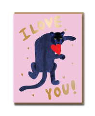 Big Cat Love Card - 1973