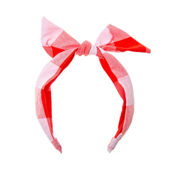 Rockahula Kids Check Tie Headband Red
