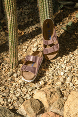 Birkenstock Arizona Copper Double Strap Leather Sandals