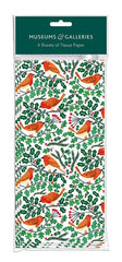 Museums and Galleries - Robins And Holly - Xmas Tissue Paper