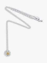 Estella Bartlett Wildflower Necklace Silver Plated