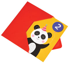 Age 2 - Panda Birthday Card