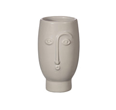 Sass & Belle Mini Face Vase Matt Grey