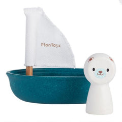 Plan Toys - Sailing Boat Bath Toy - Polar Bear