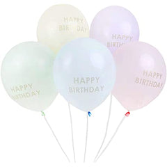 Pastel Happy Birthday Balloons - Talking Tables