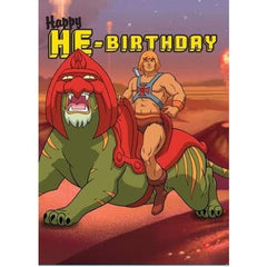 Happy He-Birthday Card