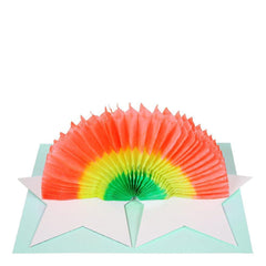 Meri Meri- Glitter Star Rainbow Birthday card