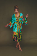 Powder Design - Cheetah Kimono Gown