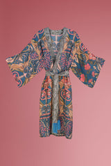 Powder Design - Decorative Damask Kimono Gown