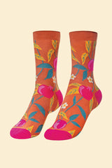 Powder Design - Pomegranate Ankle Socks Tangerine