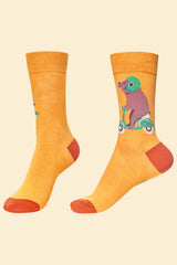 Powder Design - Men's Speedy Bear Socks Banana
