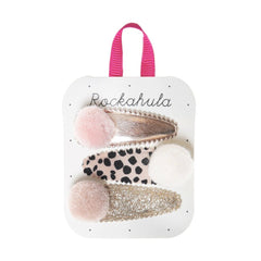 Rockahula Kids Lily Leopard Pom Pom Clips