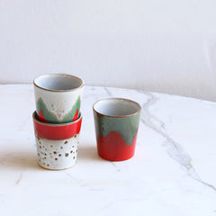 HKliving 70's Ceramics Christmas T(h)ree Mugs