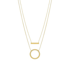 Dansk Copenhagen - Theia Custom Bar Necklace - Gold Plating