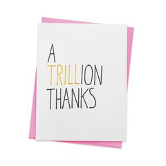 A Trillion Thanks Card - 1973