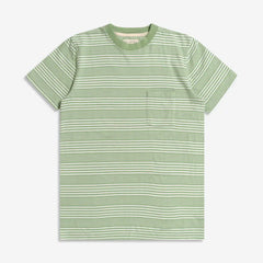Far Afield Perry Stripe T-Shirt - Sage Green