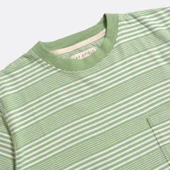 Far Afield Perry Stripe T-Shirt - Sage Green
