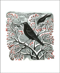 Art Angels - Blackbirds and Berries by Angela Harding