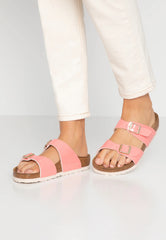 Birkenstock Sydney Two Tone Cream Coral Sandals