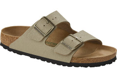 Birkenstock Vegan Arizona Double Strap Sandals - Faded Khaki