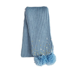 Rockahula Kids Shimmer Sequin Knitted Scarf Blue