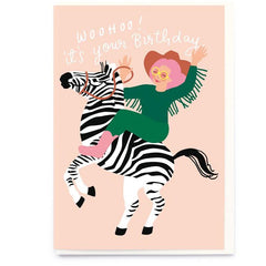 Noi Publishing Zebra Girl Birthday Card