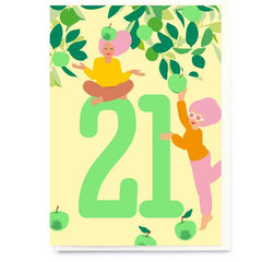 Noi Publishing Neon Age 21 Birthday Card