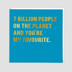 Redback Cards 7 Billion People - Blue