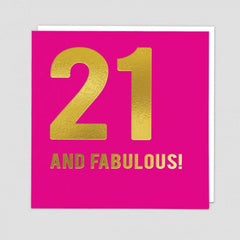 Redback Cards 21 And Fabulous