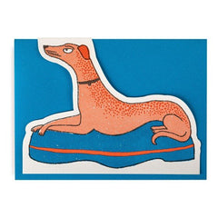 Archivist - Crossed Paw Dog Card