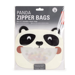 Kikkerland Reusable Snack Zip Bag - Panda