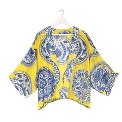 One Hundred Stars China Plate Yellow Kimono