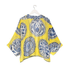 One Hundred Stars China Plate Yellow Kimono