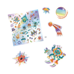 Djeco Textured Stickers - Intergalactic