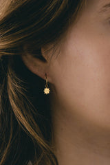 Amanda Coleman Gold Sun Mini Hoop Earrings