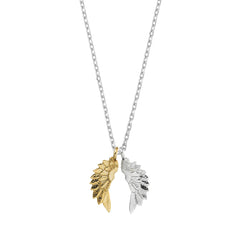 Estella Bartlett Wing Necklace Silver & Gold Plated