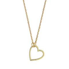 Estella Bartlett Open Heart Necklace Gold